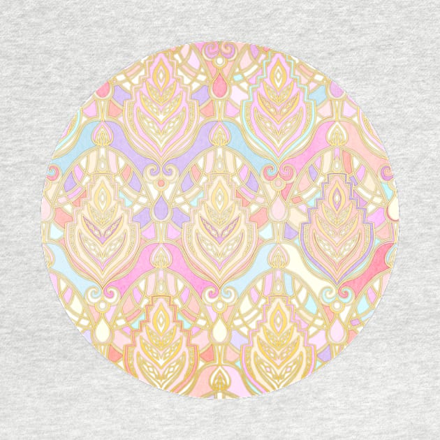 Rosy Opalescent Art Deco Pattern by micklyn